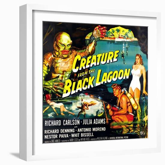 Creature from the Black Lagoon, 1954-null-Framed Premium Giclee Print