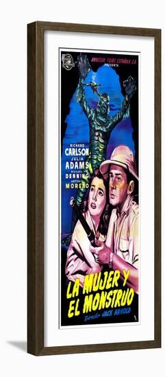 Creature from the Black Lagoon, (aka La Mujer Y El Monstruo), Julie Adams, Richard Carlson, 1954-null-Framed Photo