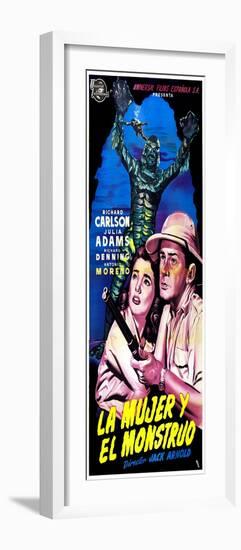 Creature from the Black Lagoon, (aka La Mujer Y El Monstruo), Julie Adams, Richard Carlson, 1954-null-Framed Photo