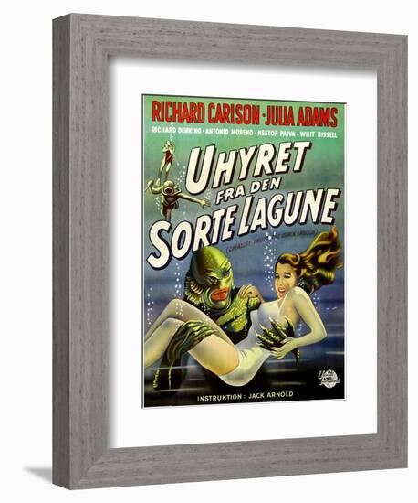 Creature from the Black Lagoon, (aka Uhyret Fra Den Sorte Lagune), Julie Adams, 1954-null-Framed Premium Giclee Print