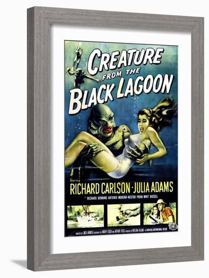 Creature from the Black Lagoon, Ben Chapman, Ricou Browning, 1954-null-Framed Premium Giclee Print