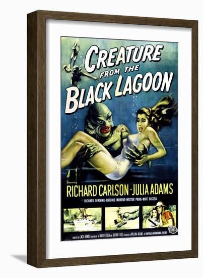 Creature from the Black Lagoon, Ben Chapman, Ricou Browning, 1954-null-Framed Premium Giclee Print