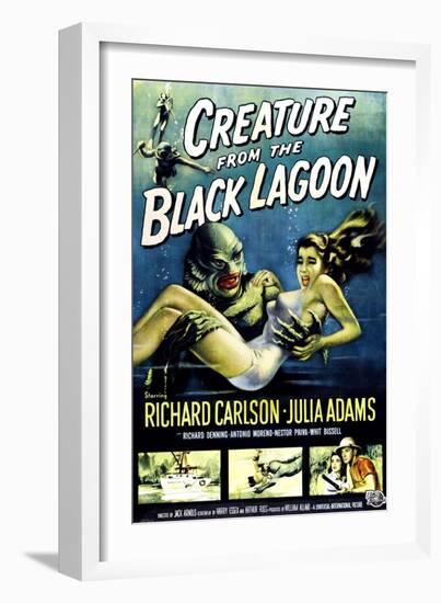 Creature from the Black Lagoon, Ben Chapman, Ricou Browning, 1954-null-Framed Premium Giclee Print