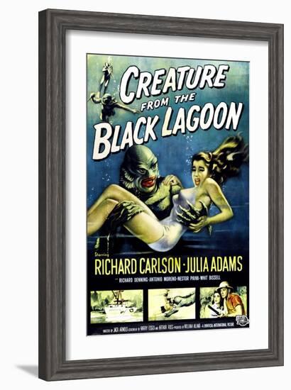 Creature from the Black Lagoon, Ben Chapman, Ricou Browning, 1954-null-Framed Art Print