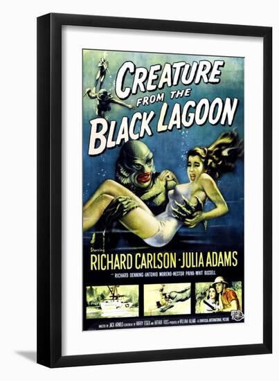 Creature from the Black Lagoon, Ben Chapman, Ricou Browning, 1954-null-Framed Art Print