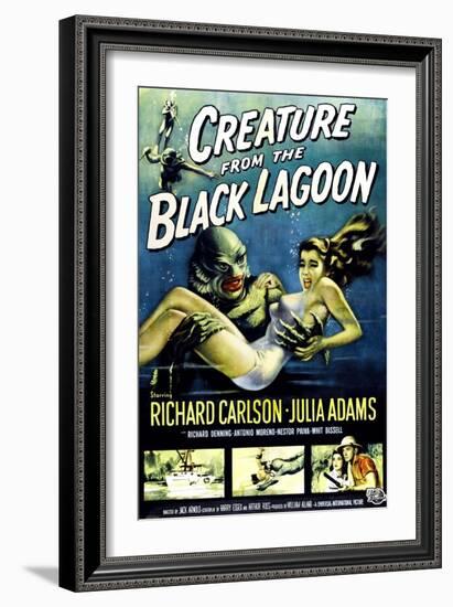 Creature from the Black Lagoon, Ben Chapman, Ricou Browning, 1954-null-Framed Art Print