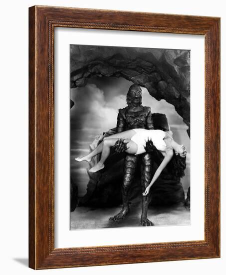 Creature from the Black Lagoon, Julia Adams, 1954-null-Framed Premium Photographic Print