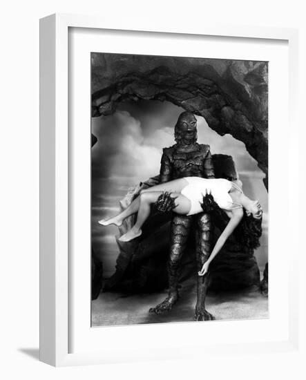 Creature from the Black Lagoon, Julia Adams, 1954-null-Framed Premium Photographic Print