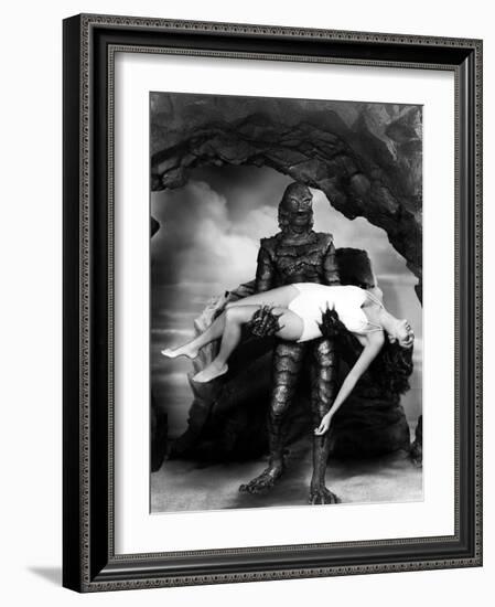 Creature from the Black Lagoon, Julia Adams, 1954-null-Framed Premium Photographic Print