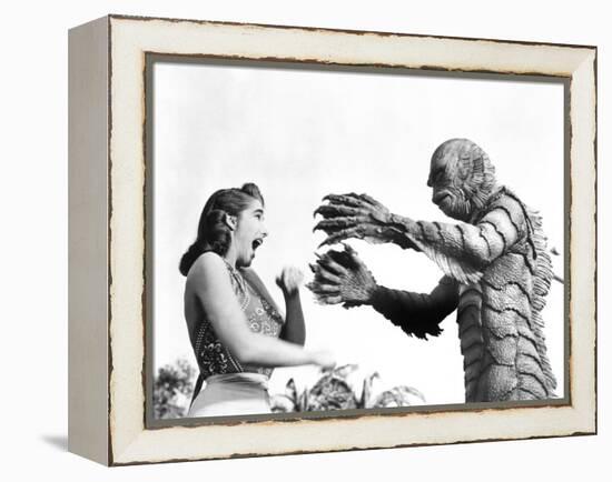 Creature from the Black Lagoon, Julie Adams, Ben Chapman, 1954-null-Framed Stretched Canvas