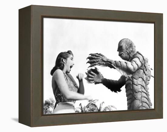 Creature from the Black Lagoon, Julie Adams, Ben Chapman, 1954-null-Framed Stretched Canvas