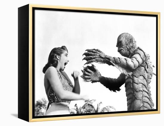 Creature from the Black Lagoon, Julie Adams, Ben Chapman, 1954-null-Framed Stretched Canvas