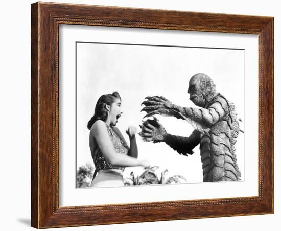 Creature from the Black Lagoon, Julie Adams, Ben Chapman, 1954-null-Framed Photo