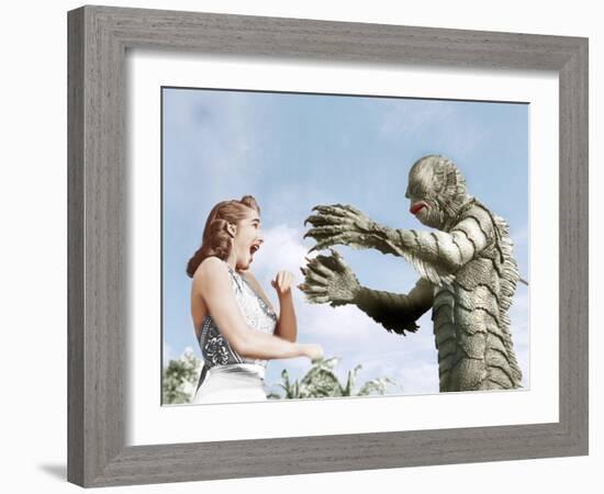 Creature from the Black Lagoon, Julie Adams, Ben Chapman, 1954-null-Framed Photo