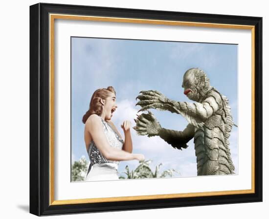 Creature from the Black Lagoon, Julie Adams, Ben Chapman, 1954-null-Framed Photo