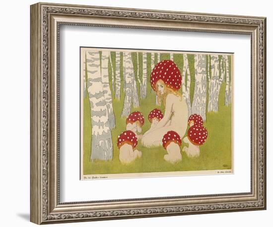 Creatures of the Woods in Their Toadstool Hats-Ed. Okun-Framed Photographic Print
