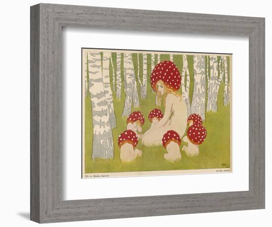 Creatures of the Woods in Their Toadstool Hats-Ed. Okun-Framed Photographic Print