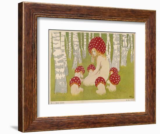 Creatures of the Woods in Their Toadstool Hats-Ed. Okun-Framed Photographic Print