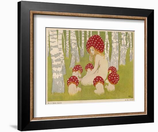 Creatures of the Woods in Their Toadstool Hats-Ed. Okun-Framed Photographic Print