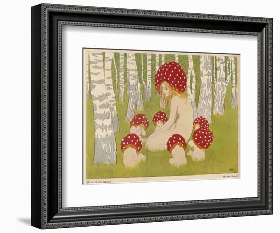 Creatures of the Woods in Their Toadstool Hats-Ed. Okun-Framed Photographic Print