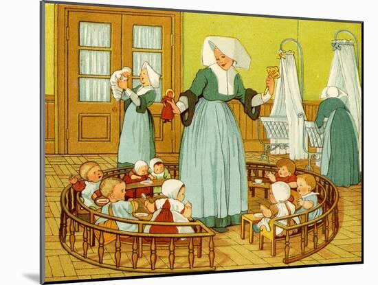 Creche of Sister Rosalie-Thomas Crane-Mounted Giclee Print