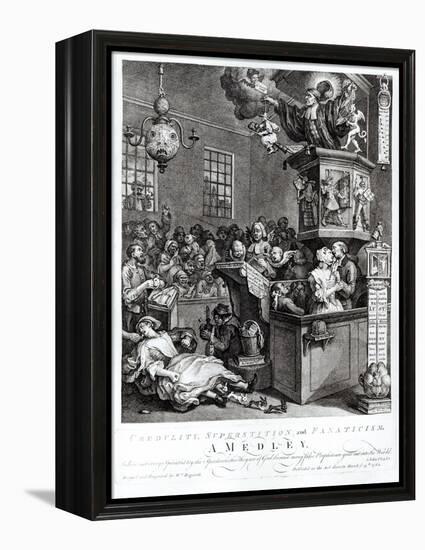 Credulity, Superstition and Fanaticism, 1762-William Hogarth-Framed Premier Image Canvas