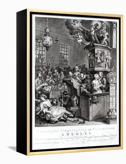 Credulity, Superstition and Fanaticism, 1762-William Hogarth-Framed Premier Image Canvas