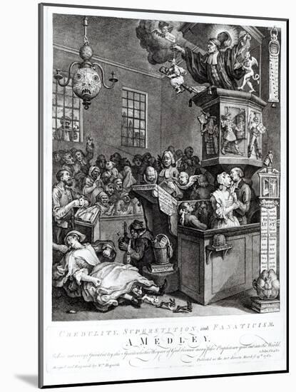 Credulity, Superstition and Fanaticism, 1762-William Hogarth-Mounted Giclee Print