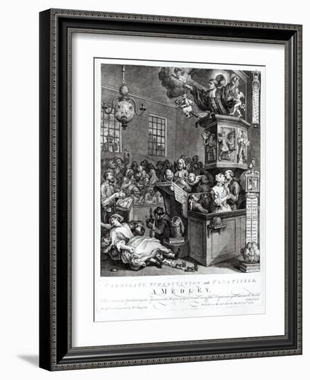 Credulity, Superstition and Fanaticism, 1762-William Hogarth-Framed Giclee Print