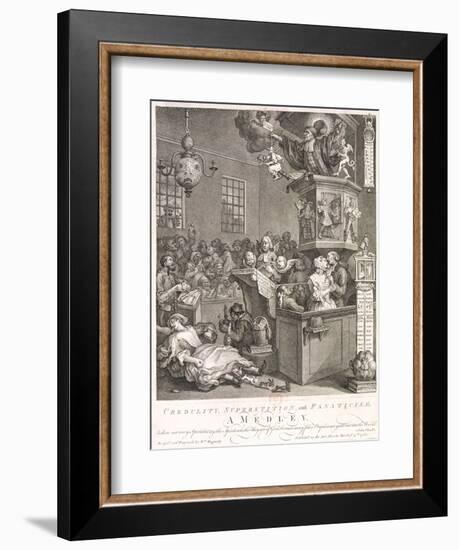 Credulity, Superstition and Fanaticism. a Medley, 1762-William Hogarth-Framed Giclee Print