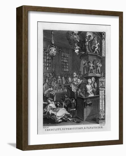 Credulity, Superstition and Fanaticism by William Hogarth-William Hogarth-Framed Giclee Print