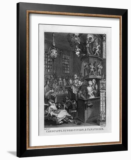 Credulity, Superstition and Fanaticism by William Hogarth-William Hogarth-Framed Giclee Print