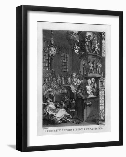 Credulity, Superstition and Fanaticism by William Hogarth-William Hogarth-Framed Giclee Print