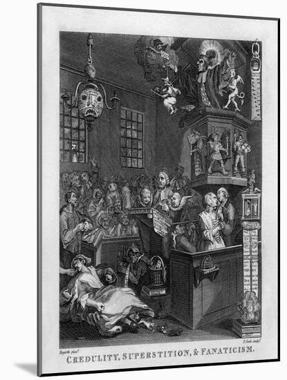 Credulity, Superstition and Fanaticism by William Hogarth-William Hogarth-Mounted Giclee Print