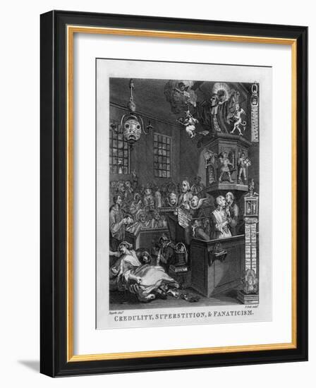 Credulity, Superstition and Fanaticism by William Hogarth-William Hogarth-Framed Giclee Print