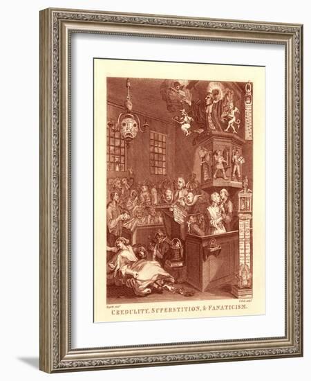 Credulity, Superstition and Fanaticism by William Hogarth-William Hogarth-Framed Giclee Print