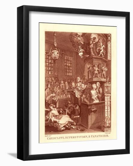 Credulity, Superstition and Fanaticism by William Hogarth-William Hogarth-Framed Giclee Print