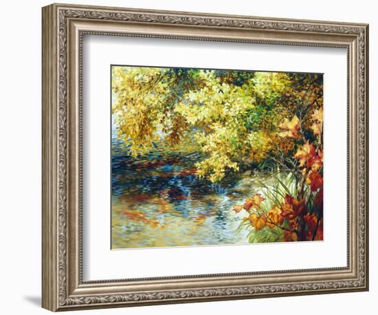 Creek and Fall Trees-Elizabeth Horning-Framed Giclee Print