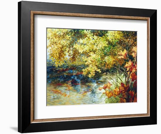 Creek and Fall Trees-Elizabeth Horning-Framed Giclee Print