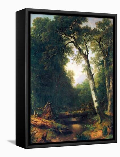 Creek In The Woods-Asher Brown Durand-Framed Stretched Canvas