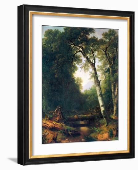 Creek In The Woods-Asher Brown Durand-Framed Art Print