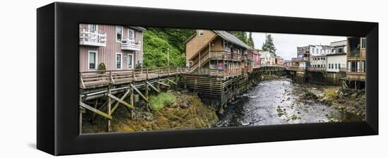 Creek Street on Ketchikan Creek, Ketchikan, Southeast Alaska, Alaska, Usa-null-Framed Premier Image Canvas