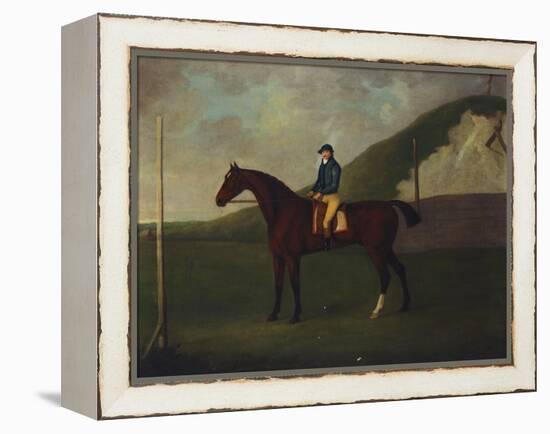 Creeper' a Bay Colt with Jockey Up at the Starting Post at the Running Gap in the Devils Ditch,…-John Nost Sartorius-Framed Premier Image Canvas