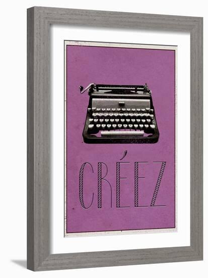 CREEZ (French -  Create)-null-Framed Premium Giclee Print