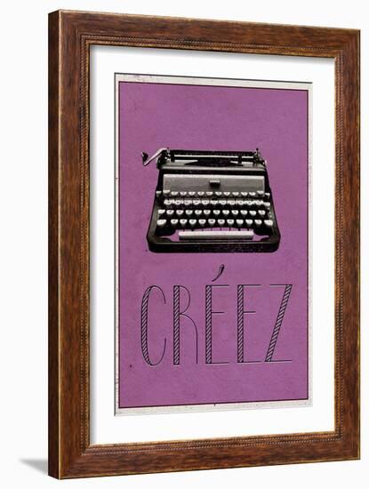 CREEZ (French -  Create)-null-Framed Premium Giclee Print