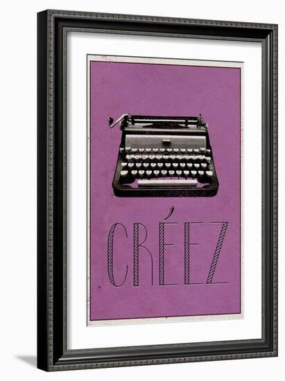 CREEZ (French -  Create)-null-Framed Premium Giclee Print