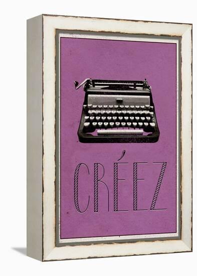 CREEZ (French -  Create)-null-Framed Stretched Canvas