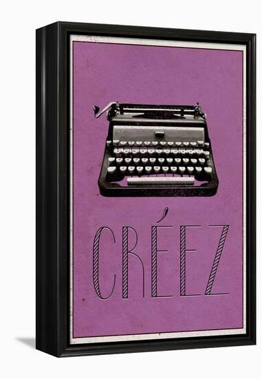 CREEZ (French -  Create)-null-Framed Stretched Canvas