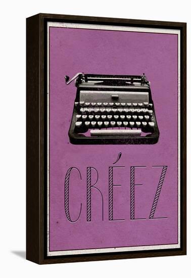 CREEZ (French -  Create)-null-Framed Stretched Canvas