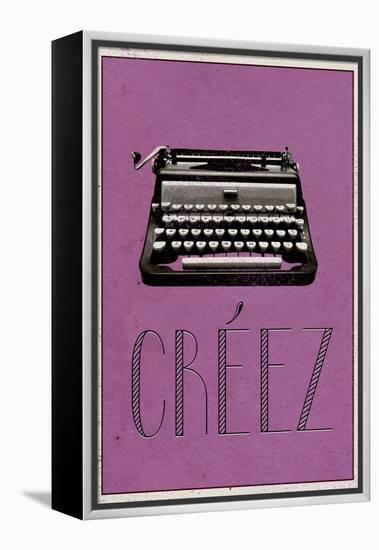 CREEZ (French -  Create)-null-Framed Stretched Canvas